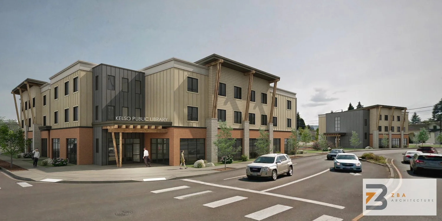 Exterior rendering of Caitlin & Main in Kelso, WA
