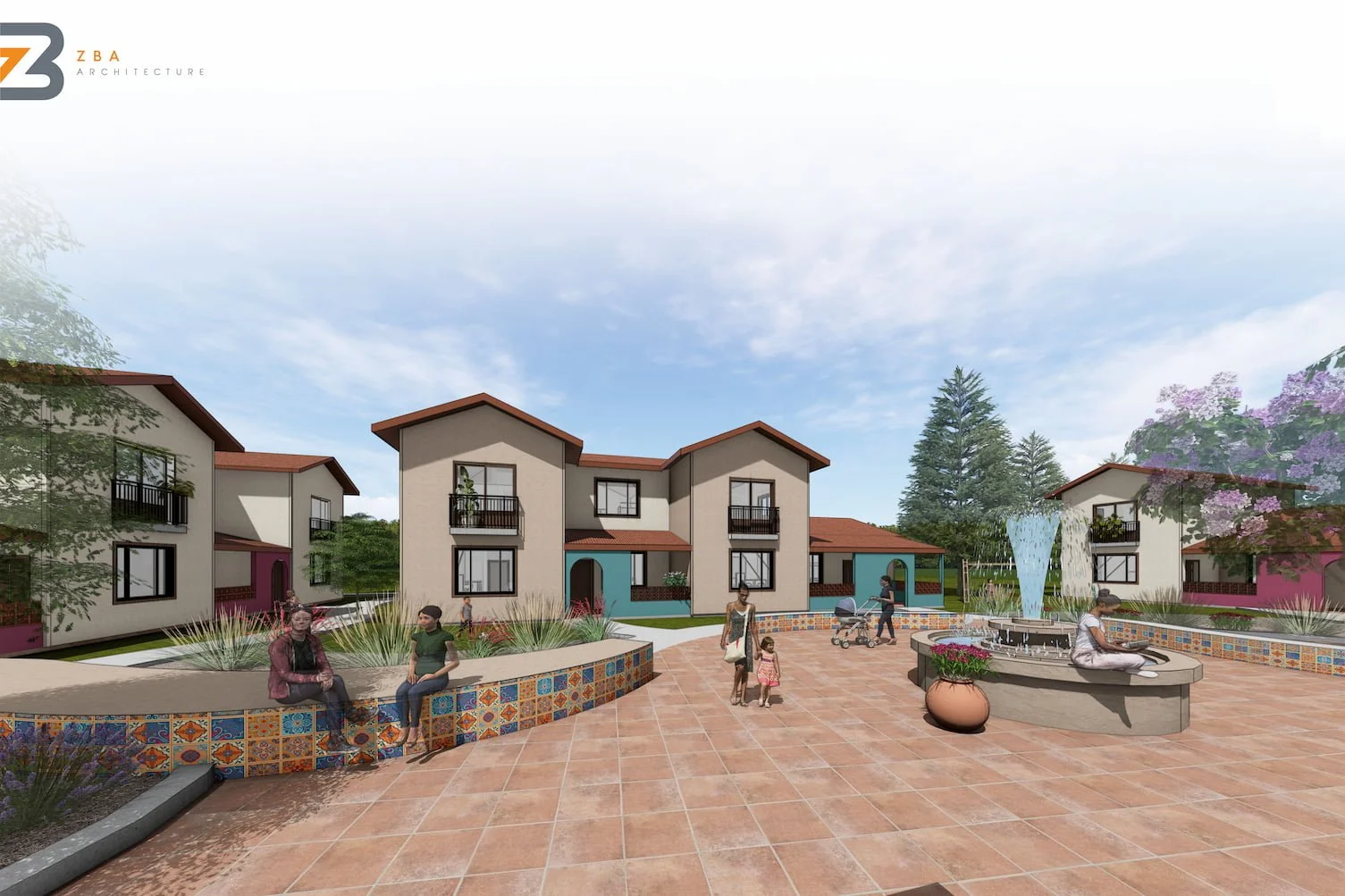 Exterior rendering of Casa MiA in in Spokane, WA.