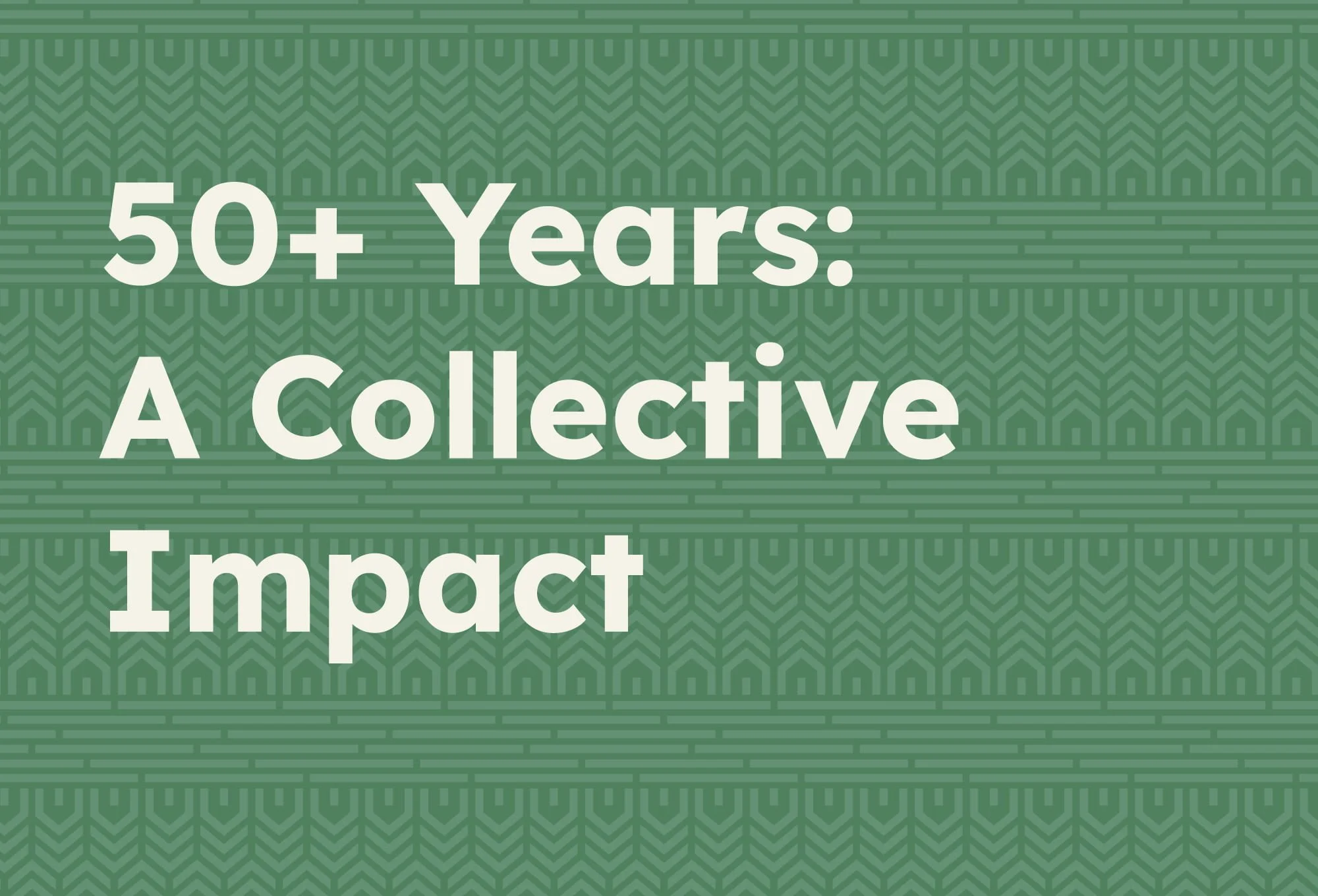 Community Frameworks 50+ years impact graphic