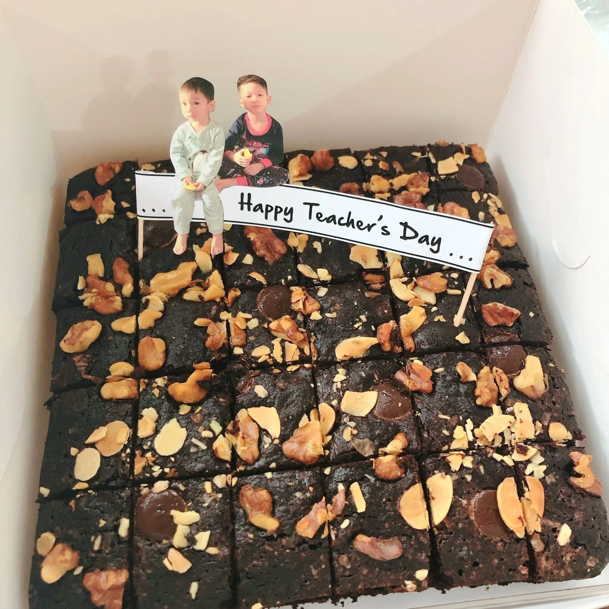 Double Choc brownies