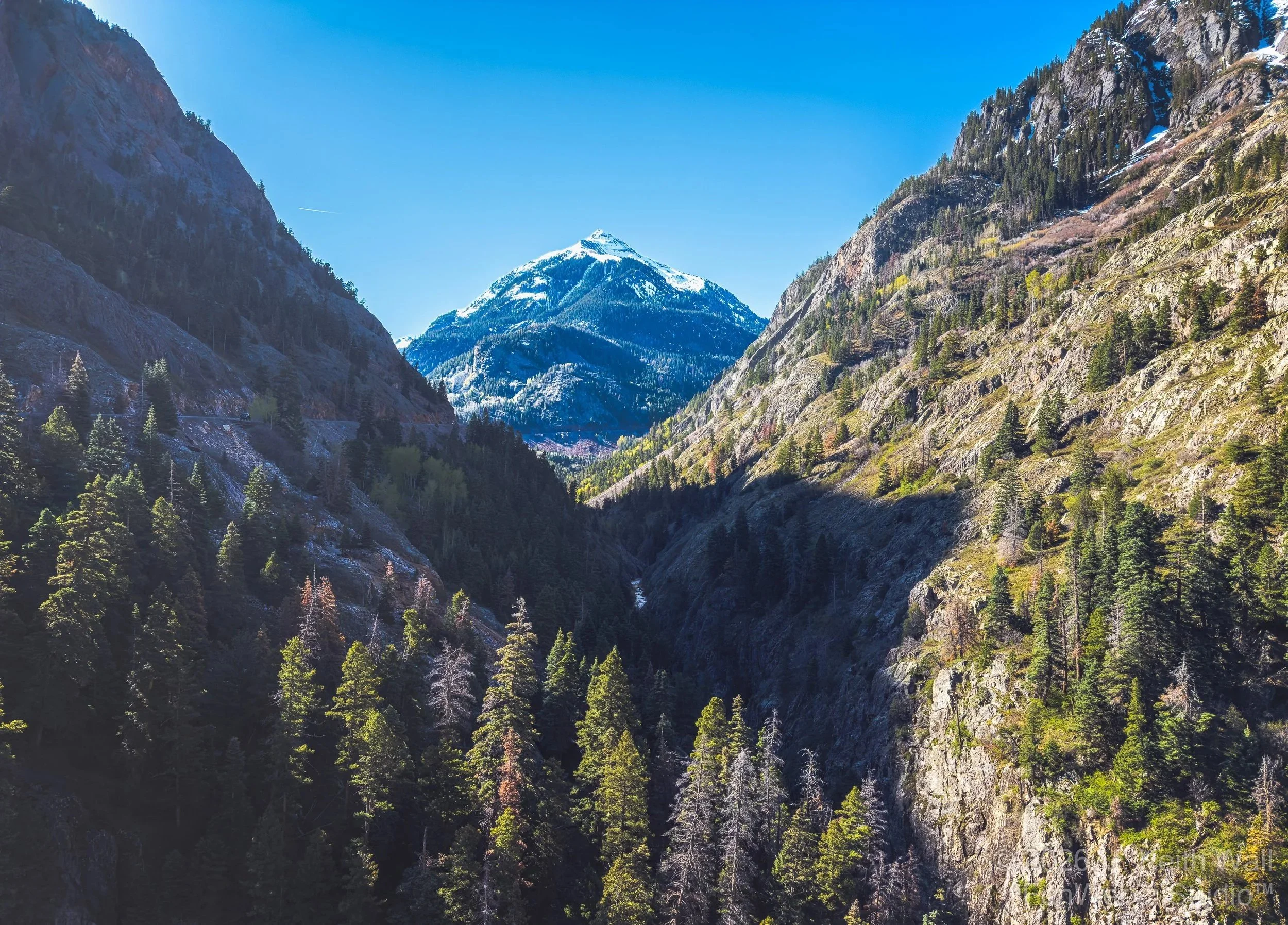 Uncompahgre River  Million Dollar Highway  Ouray CO