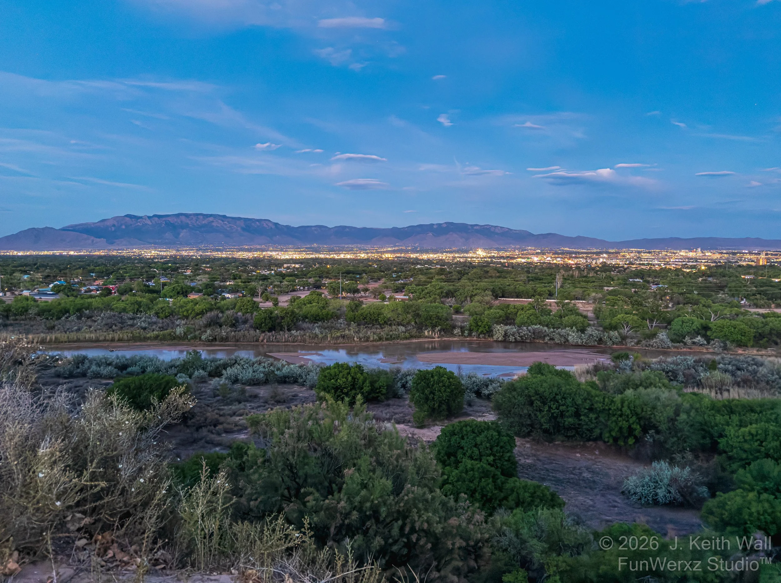 The Que Sunset   West Bluff Park   Albuquerque NM