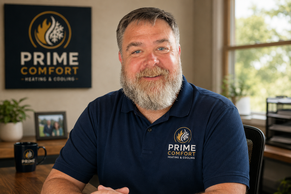 Derek Stout, founder of Prime Comfort Heating & Cooling in Grand Rapids