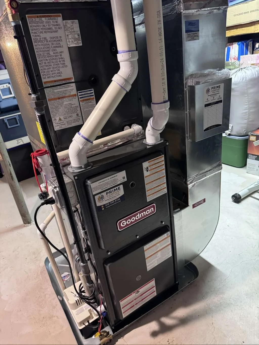 Furnace installed in Grand Rapids Basement