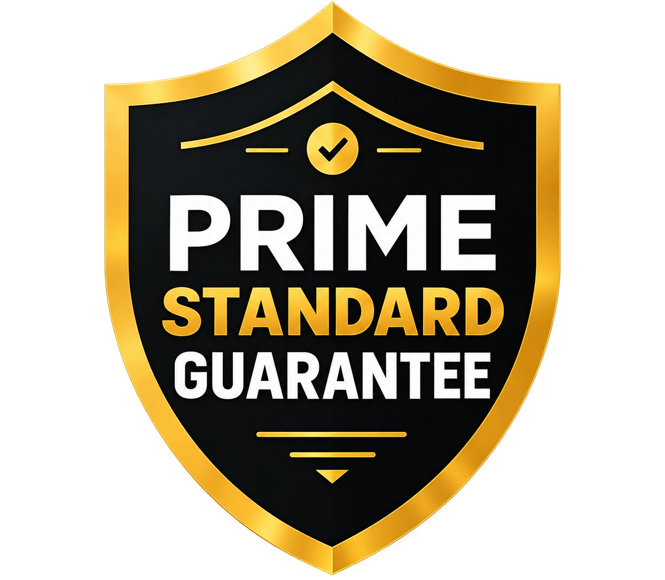 'PRIME STANDARD GUARANTEE' shield