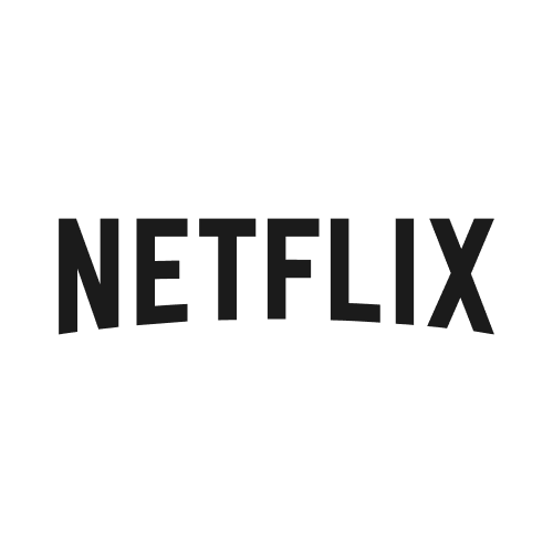 Red Netflix logo on a black background.