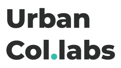 Urban Collabs logo with black and teal text.