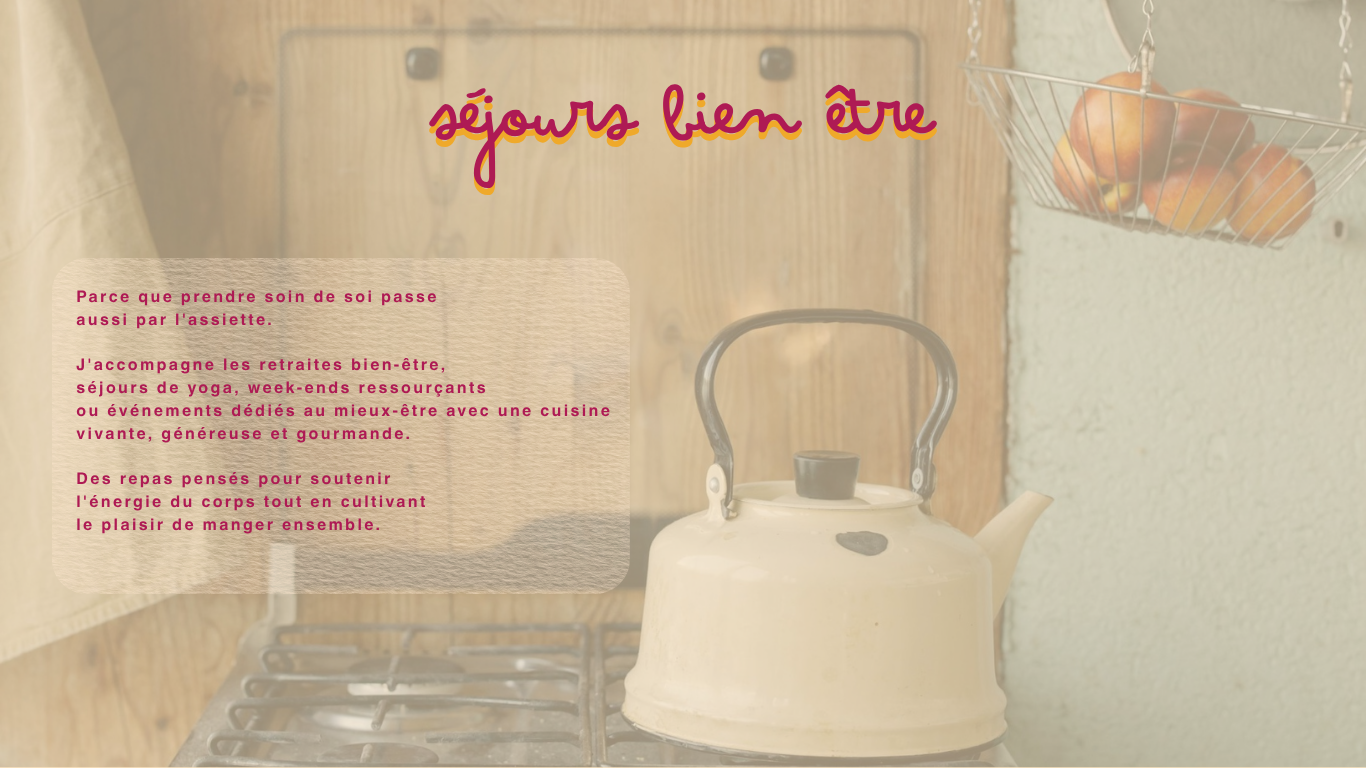 cheffe pour retraite yoga cuisine retraite bien-être chef privé retraite yoga France cuisine végétale retraite