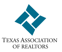 Logo of the Texas Association of Realtors with geometric shapes and text