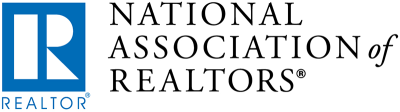 National Association of Realtors logo with blue 'R' and black text