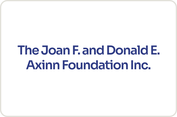 The Joan F. and Donald E. Axinn Foundation Inc. Logo