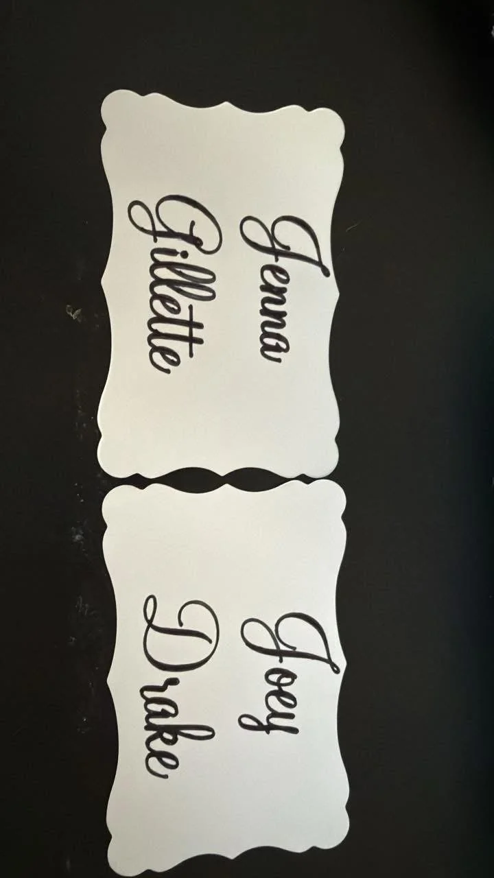 Customizable Name Cards