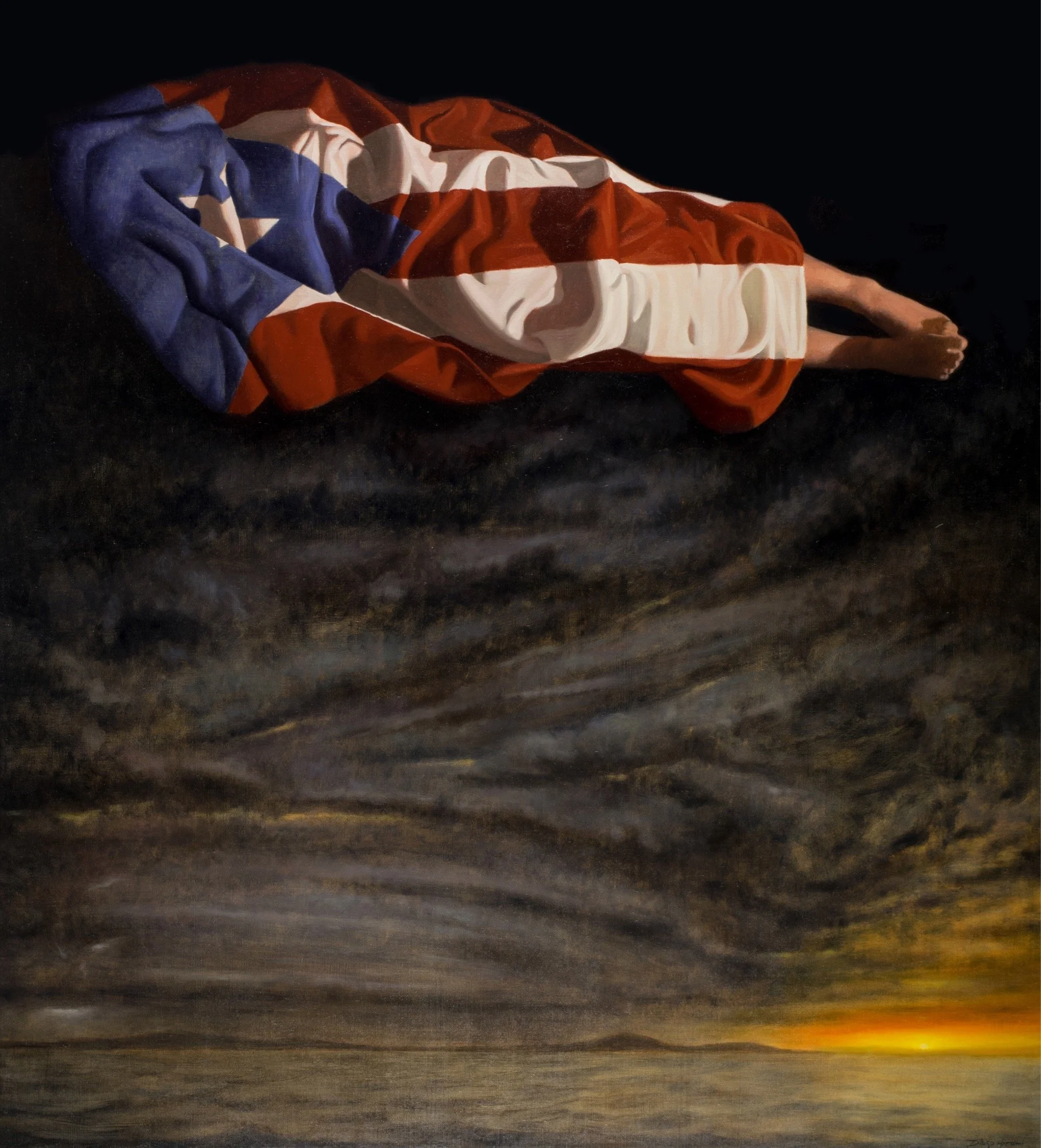 María, 2018. Oil on linen - 40 x 44in. Private collection.
