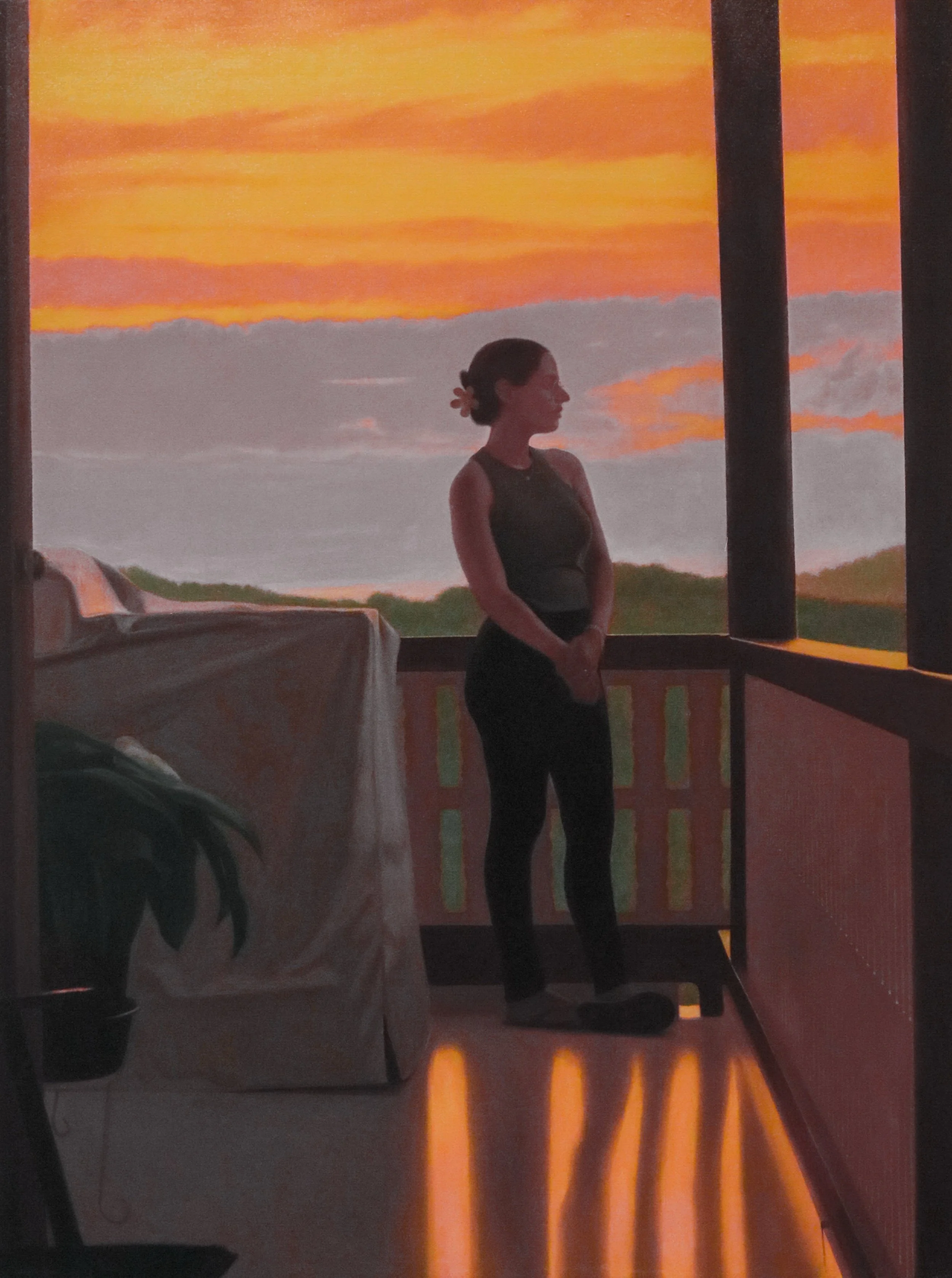 Contemplación, 2026. Oil on canvas - 60 x 45in.