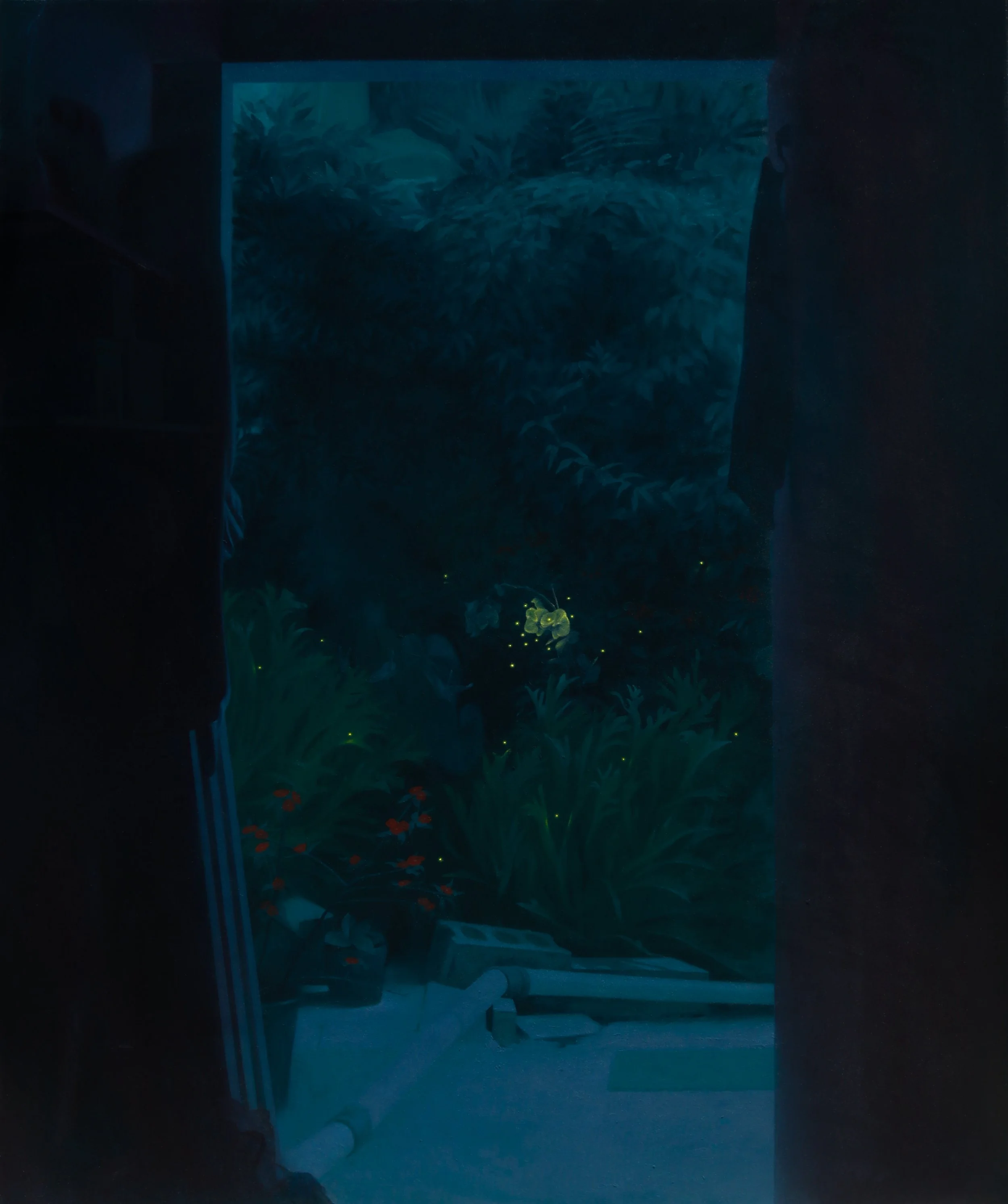 Jardín de Abuela, 2024. Oil on canvas - 60 x 72 in.
