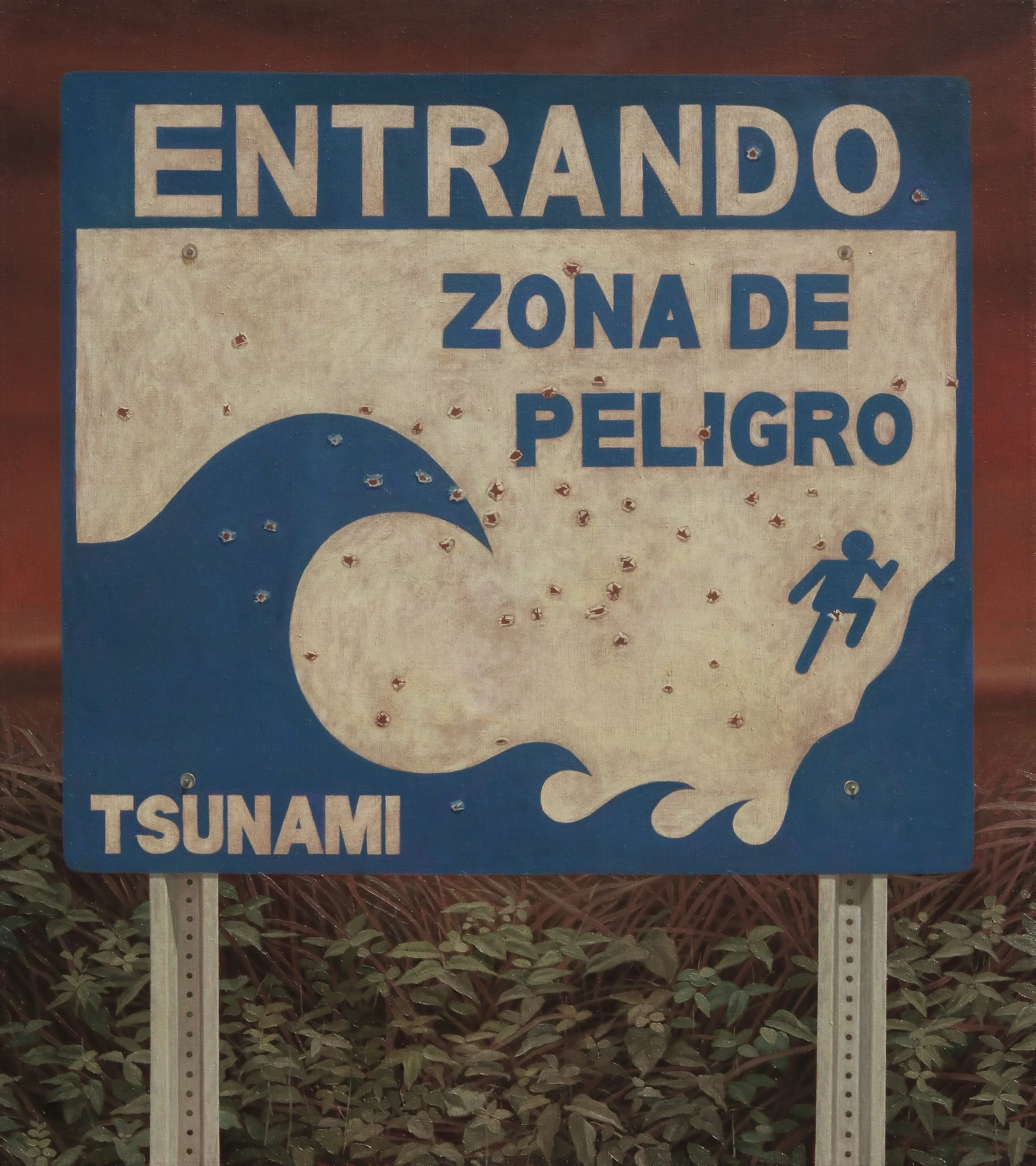 Letrero, 2022. Oil on linen - 35 x 40in.