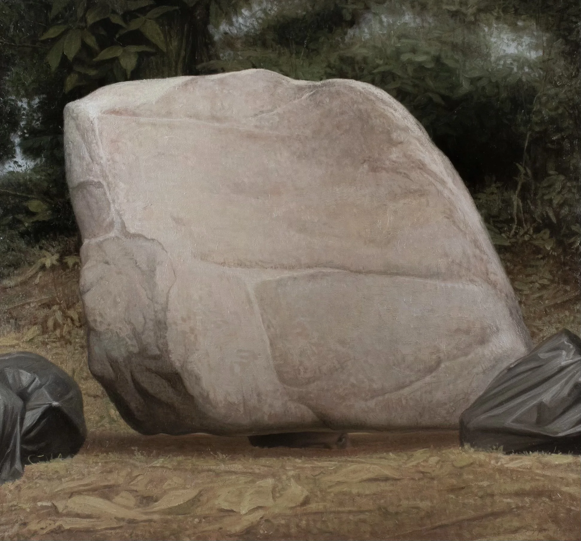 Secretos, 2021. Oil on linen - 37 x 40in.