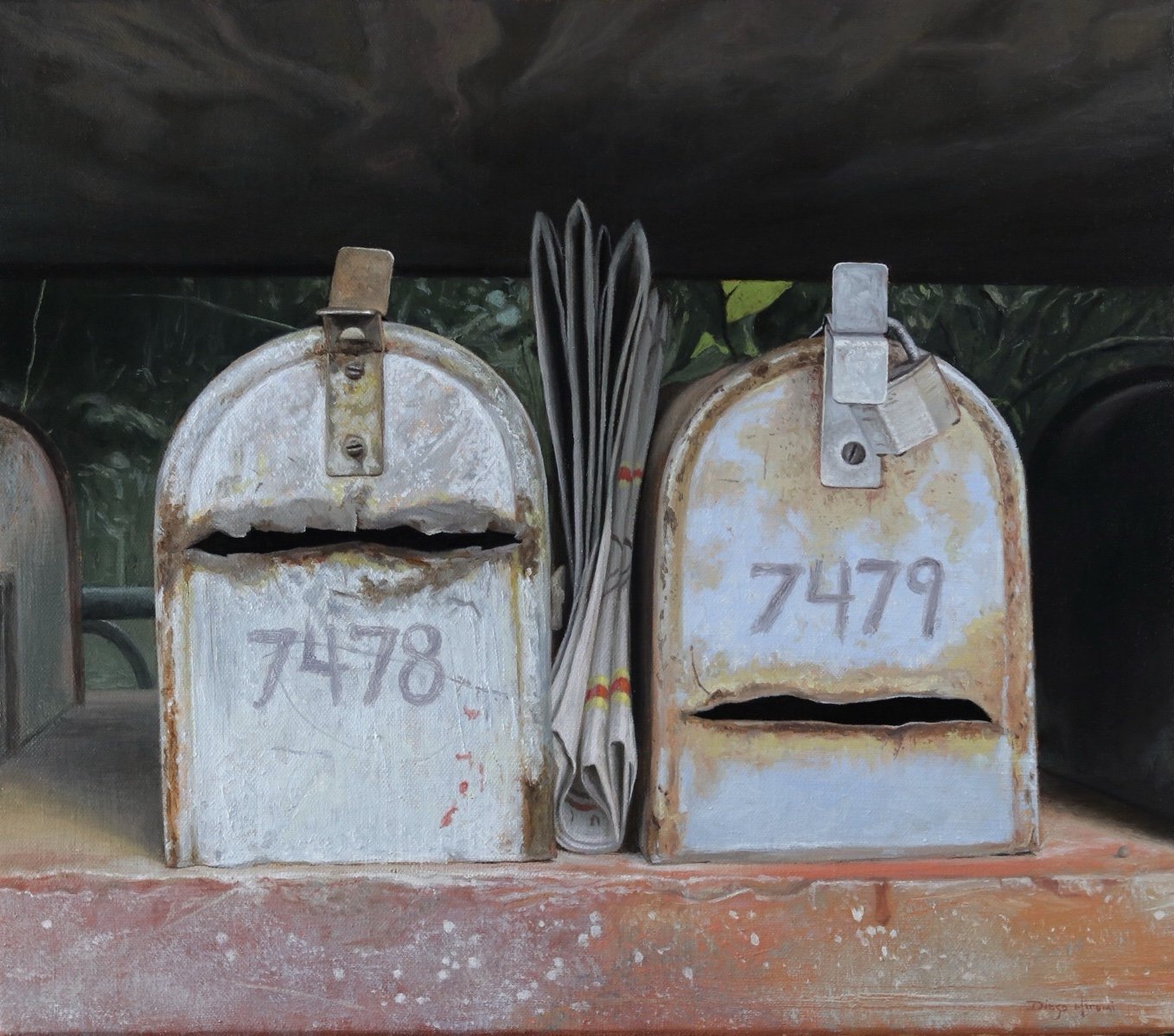 Buzones, 2020. Oil on linen - 12 x 14in. Private collection.