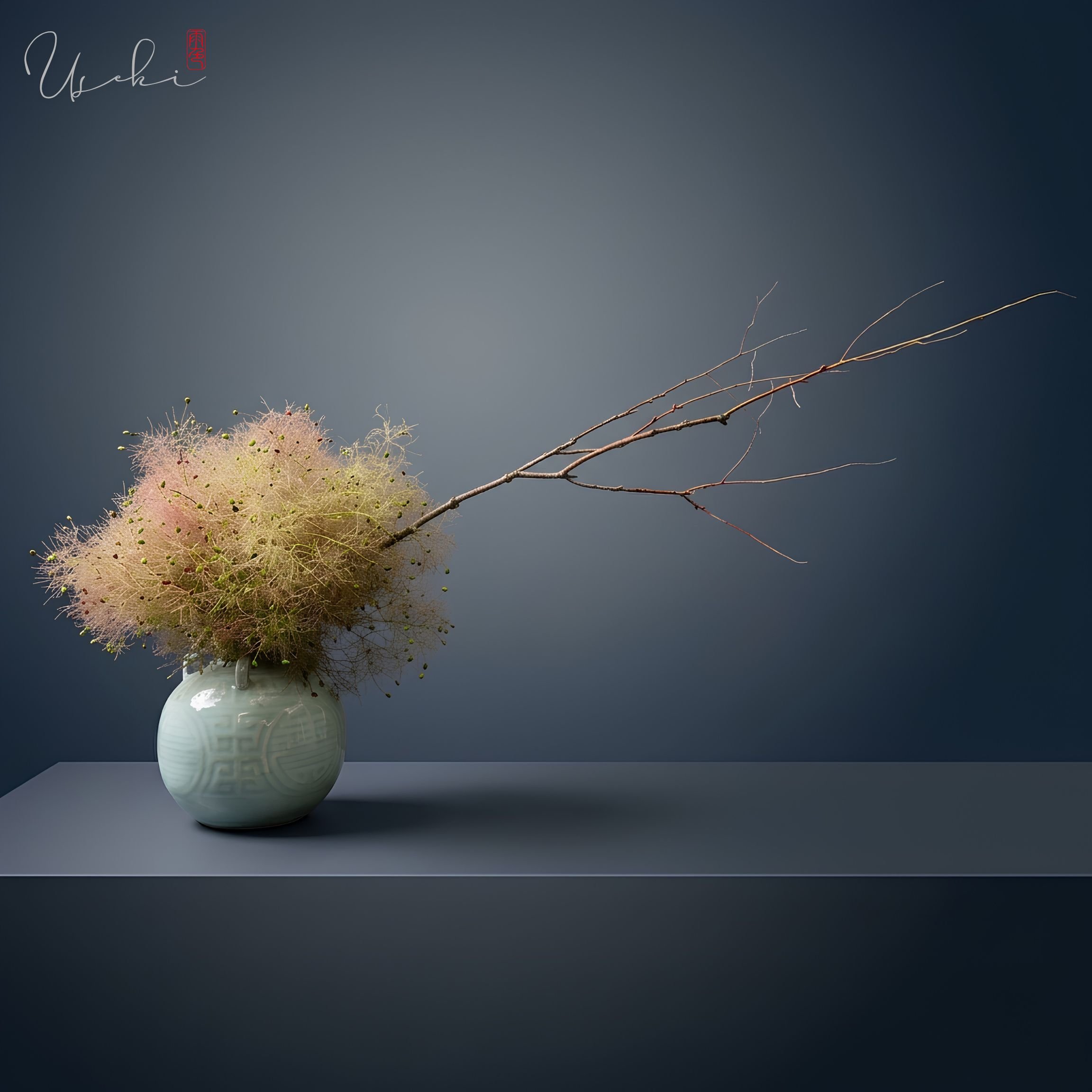 Sogetsu Ikebana breathtaking arrangement inspired by the natural movement of wind