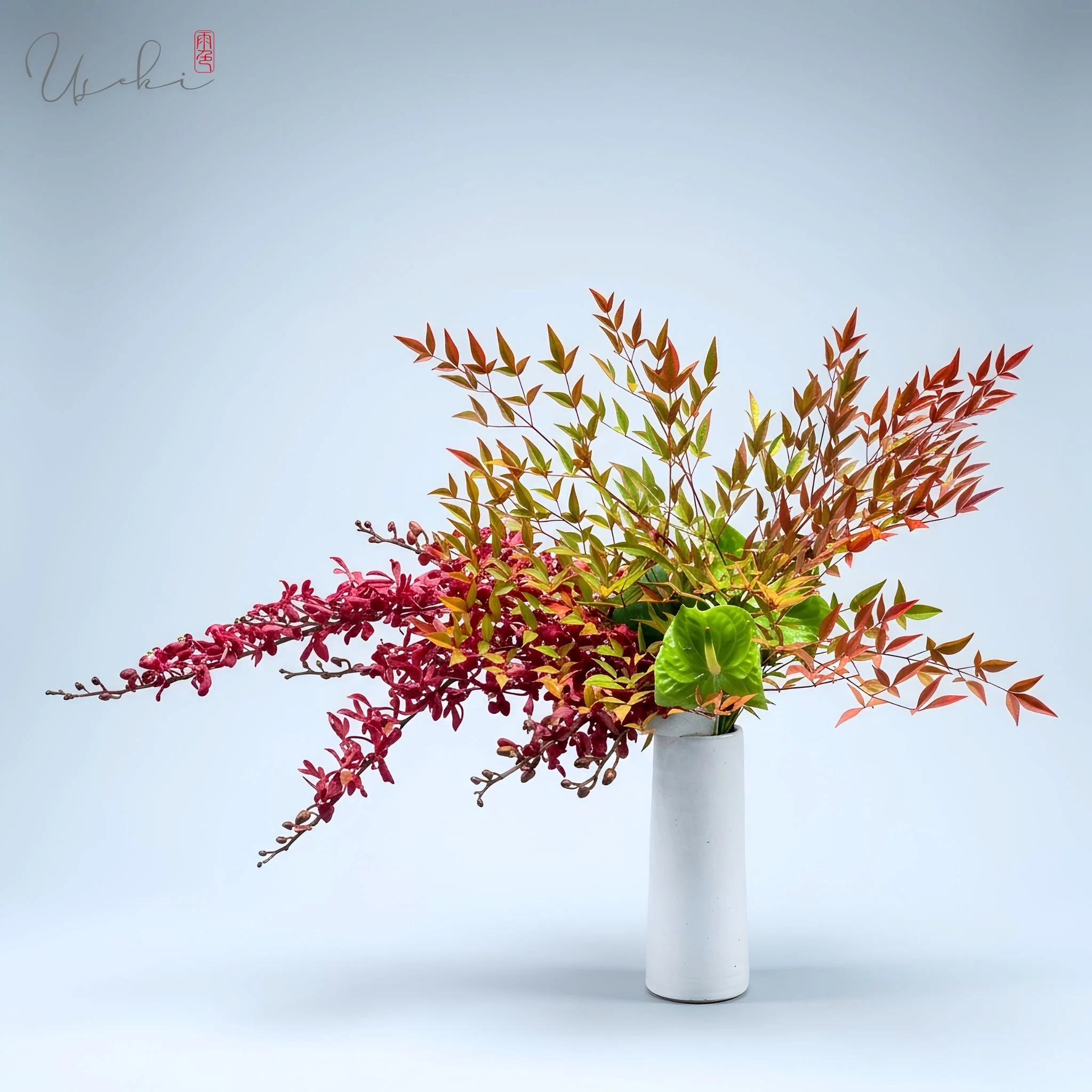 Sogetsu Ikebana refined Japanese flower art highlighting organic textures