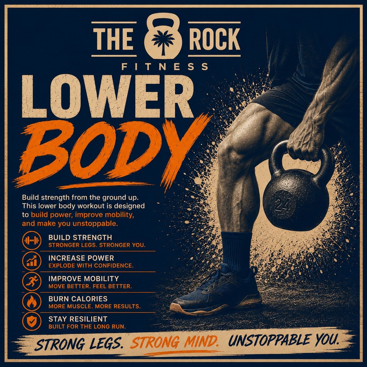STRENGTH DAYS AT THE ROCK 💪

Our strength-focused classes are built to help you move better, feel stronger, and gain confidence inside and outside the gym.

⚡ Upper Body &mdash; build strength, stability, and power
🦵 Lower Body &mdash; strong legs,