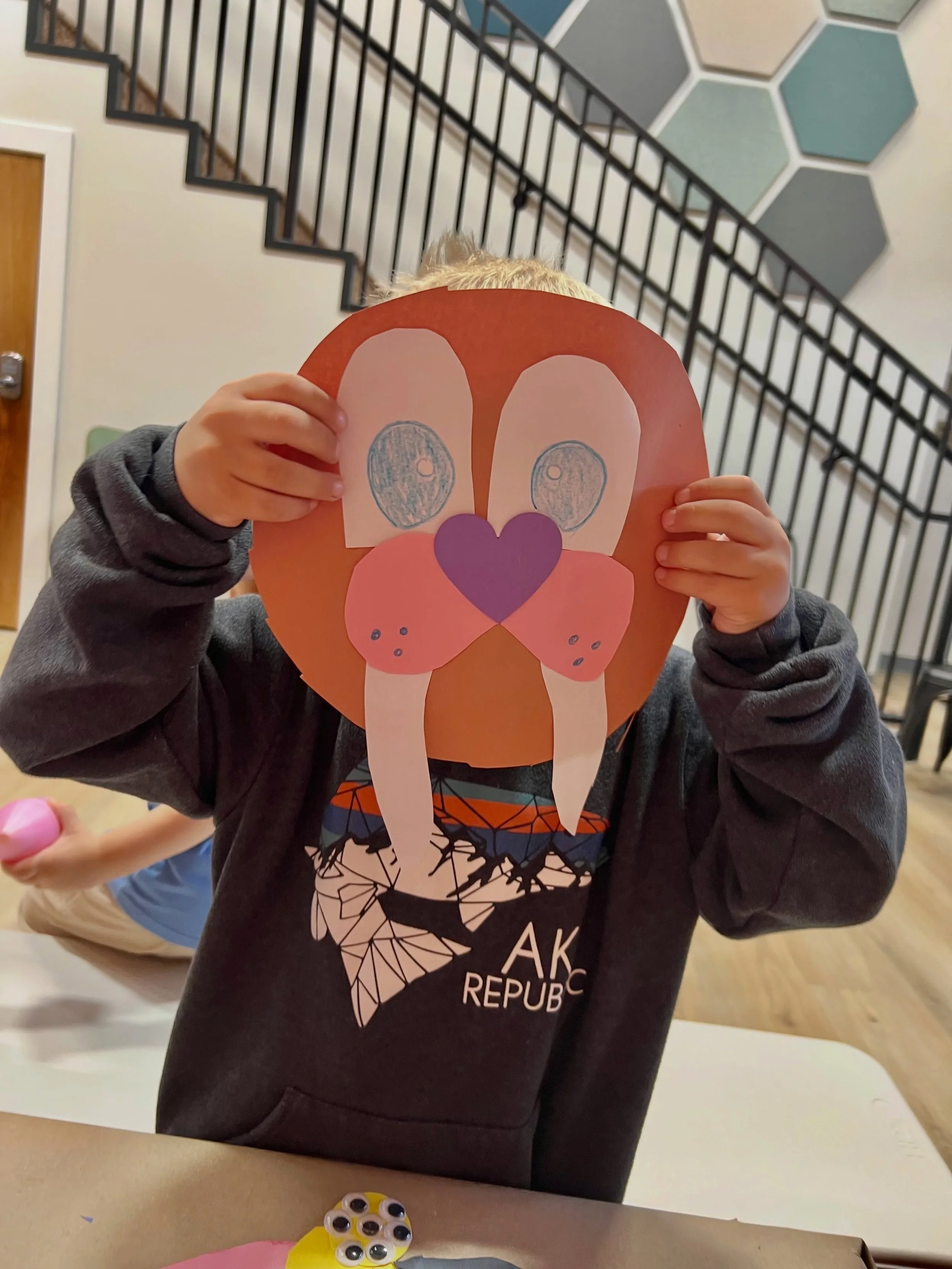 A successful animal craft day! 🦄 
We saw Unicorns, Walrus&rsquo;, Spiders, and a very special Spider school bus 🕷️ 🚌 

So many googly eyes 👀