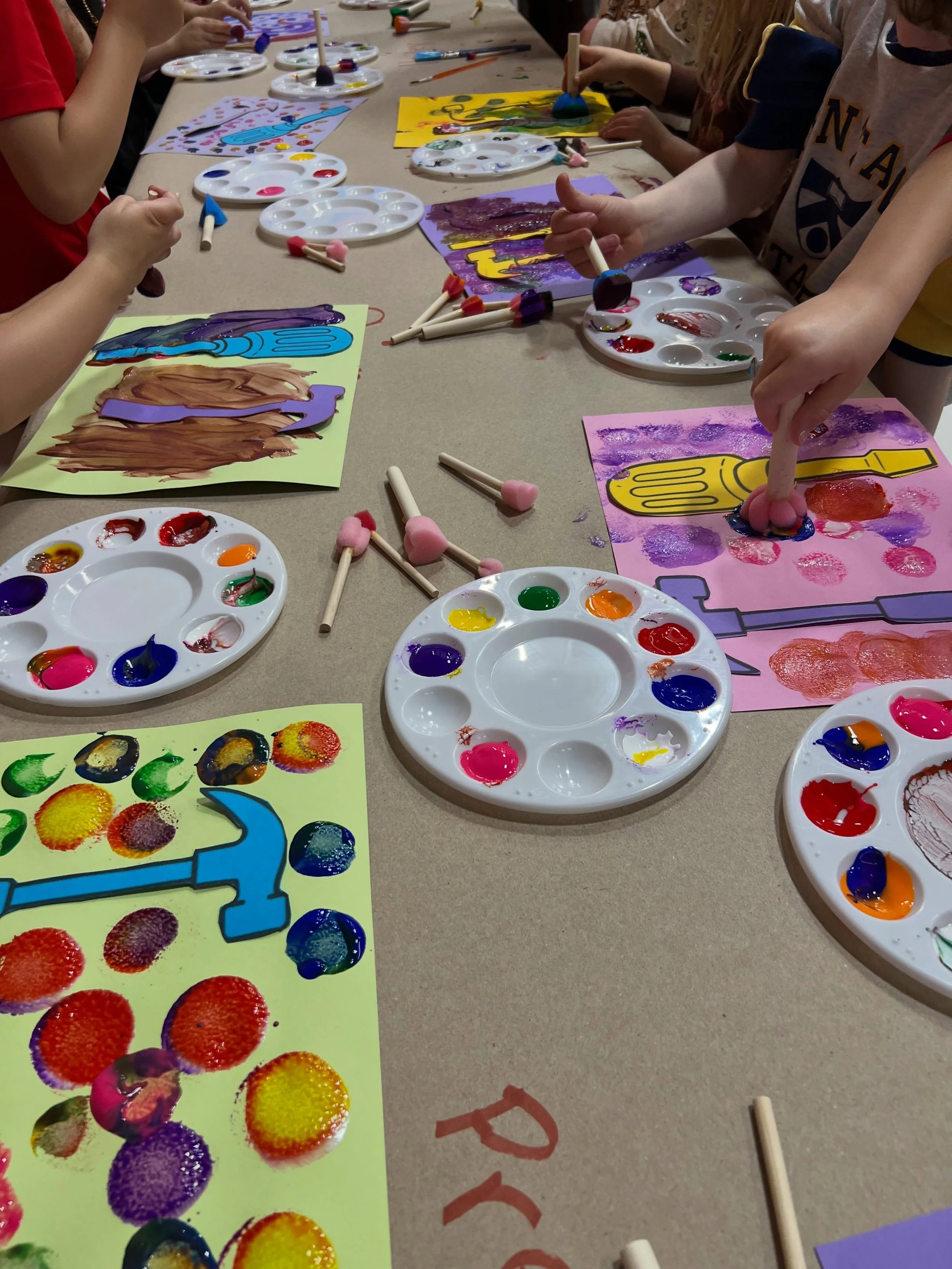 Happy Labor Day from Birch &amp; Bloom! 👮&zwj;♀️👷🏻&zwj;♀️👨🏼&zwj;🚒

Thank you to those who joined in the chaos of our first Paint Party with all different ages &amp; skill levels 🔨🎨 

#eagleriver #family