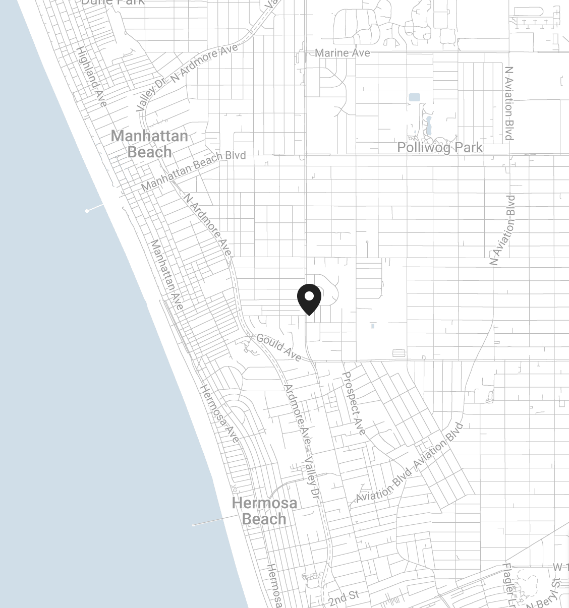 Map of therapist Hermosa Beach-2615 Pacific Coast Hwy #324 Hermosa Beach, CA 90254