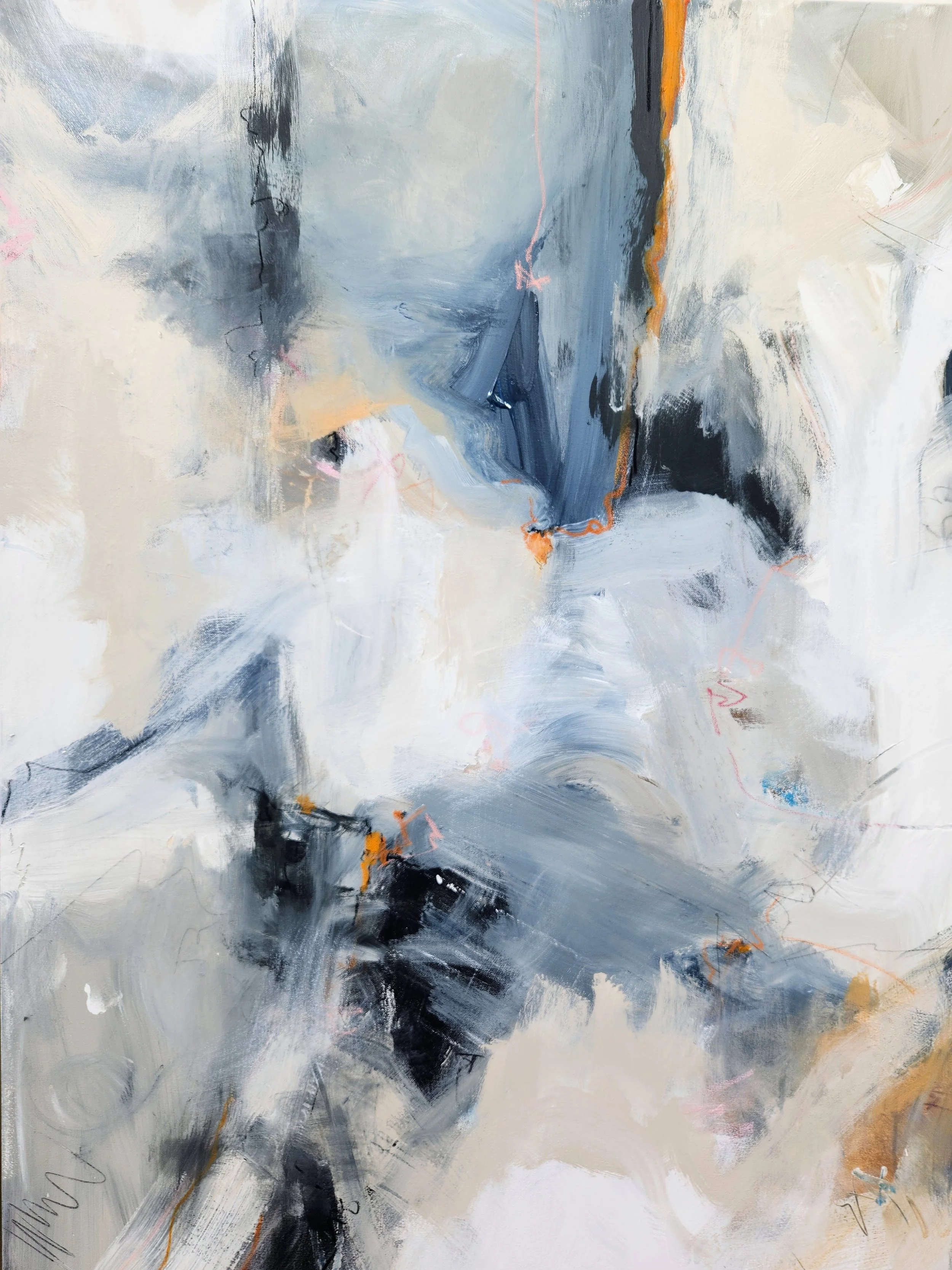 "Sea Lark"
36x48
Acrylic, Charcoal, Oil on Canvas
2026