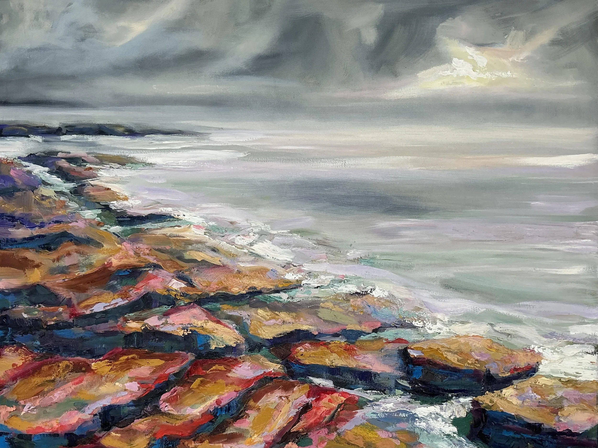 "Mermaid Coast"
24x30,
Oil on Canvas,
2025