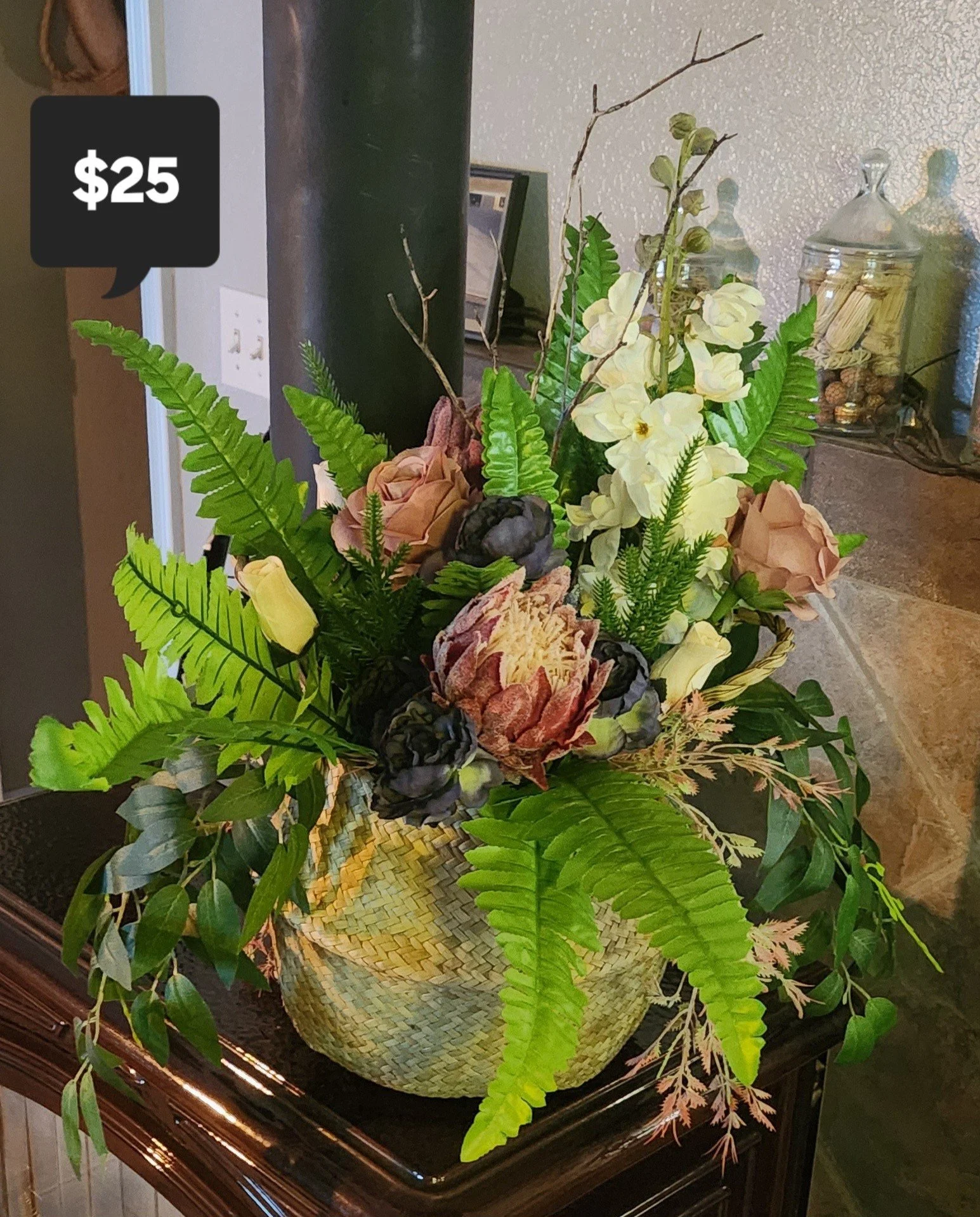 Everlasting Bloom Faux Floral Arrangement