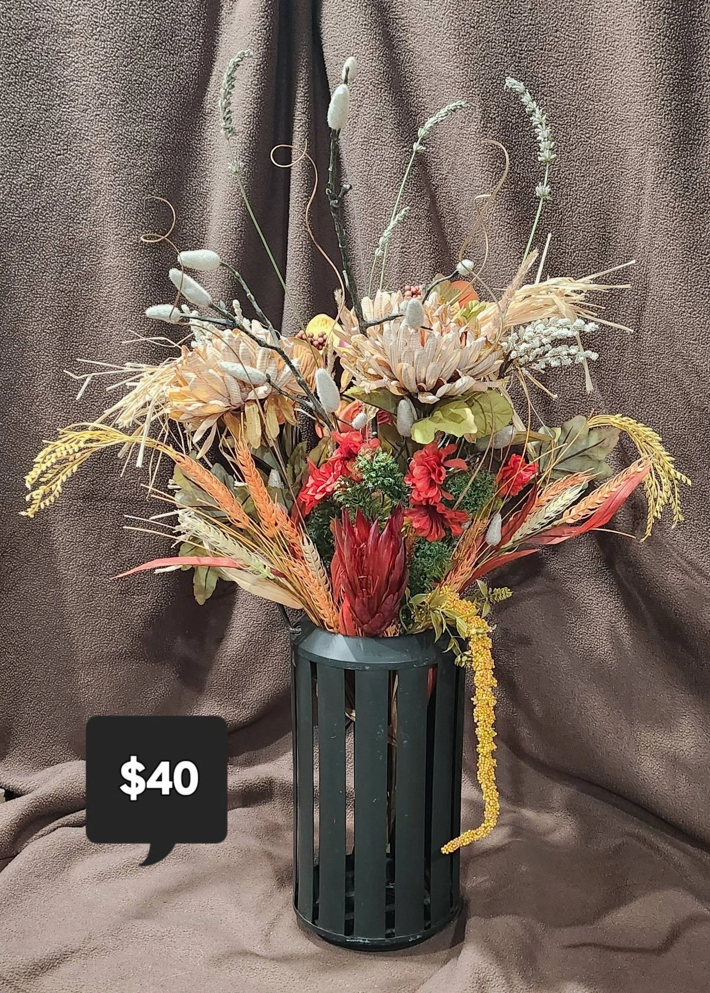 Elegant Everlasting Dried Flower Arrangement