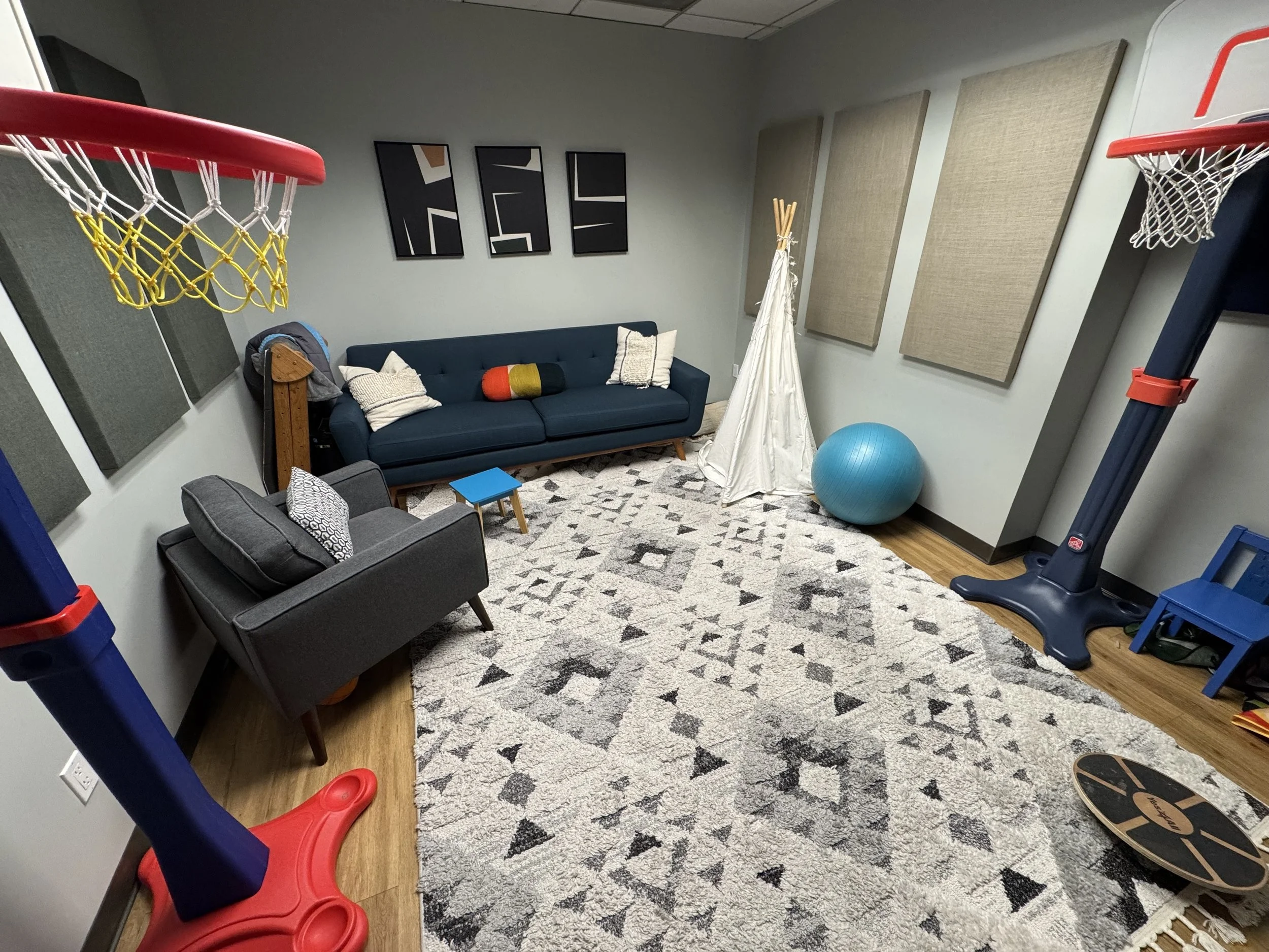Playroom for Adolescents and Children at Brad Gilmore Therapy