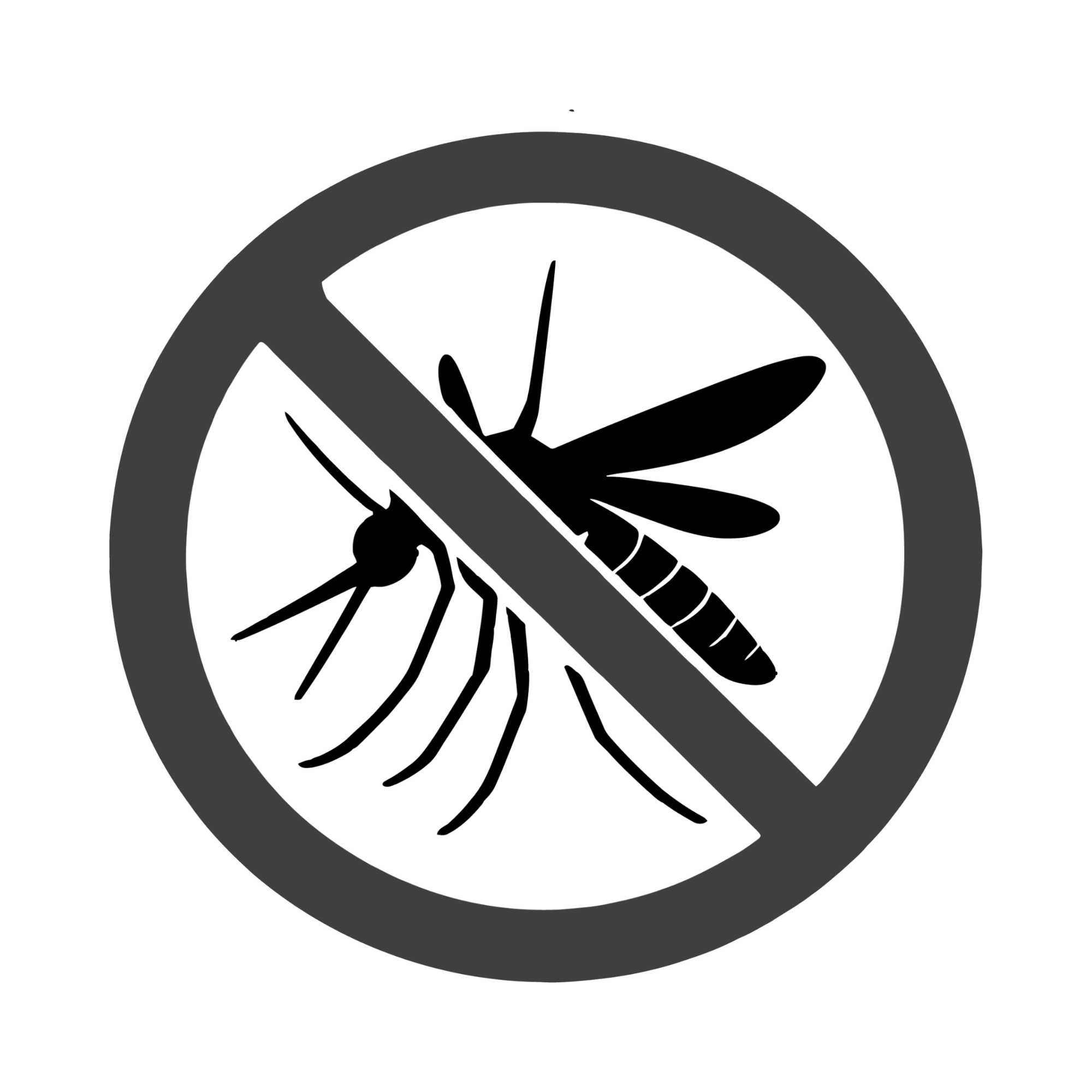 No insects symbol representing aircraft disinsection protection against mosquito-borne disease vectors