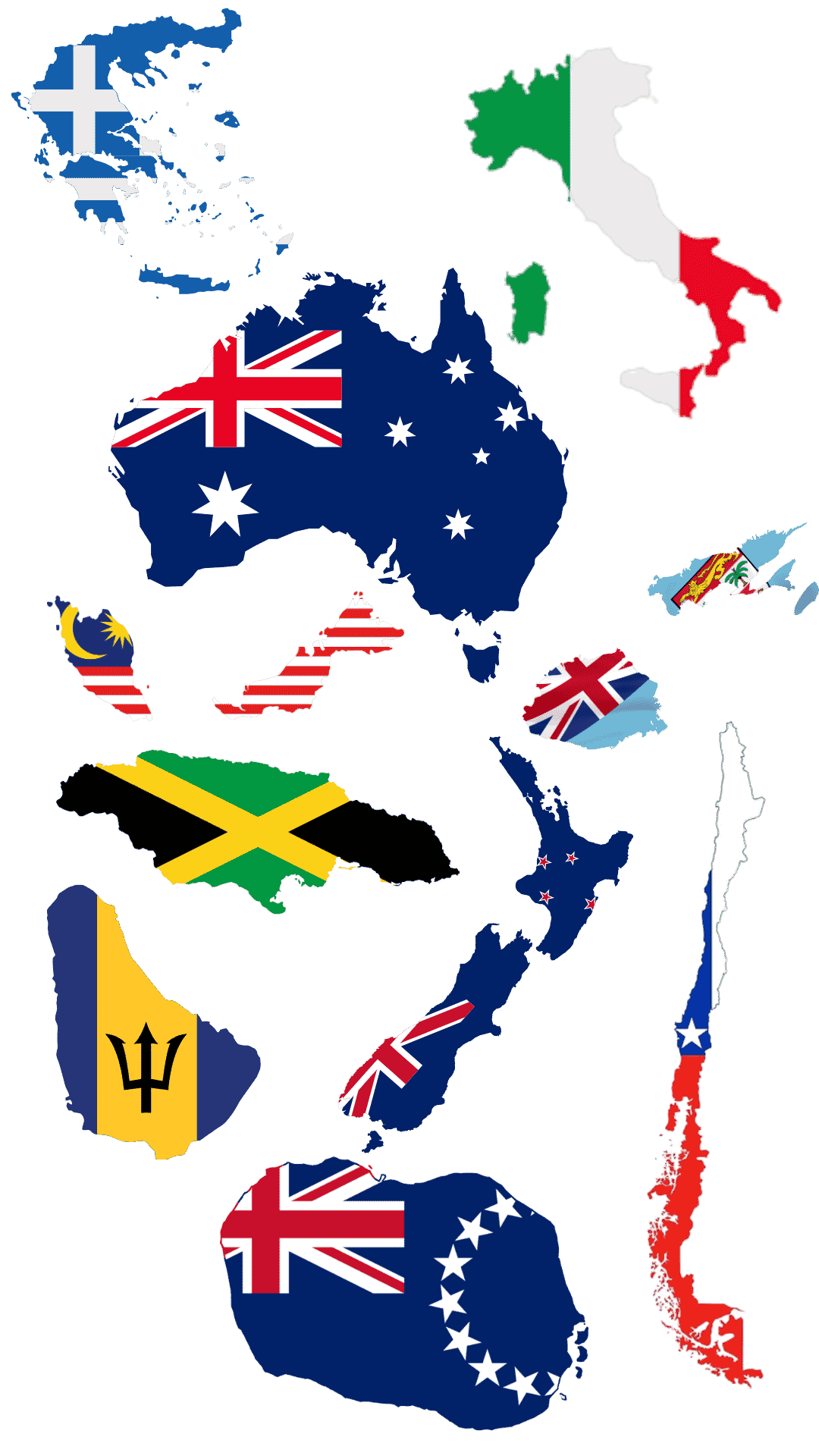 Countries requiring aircraft disinsection for flights from the United States including Italy, Greece, Australia, New Zealand, Malaysia, Jamaica, Barbados, Chile, Fiji, and Cook Islands