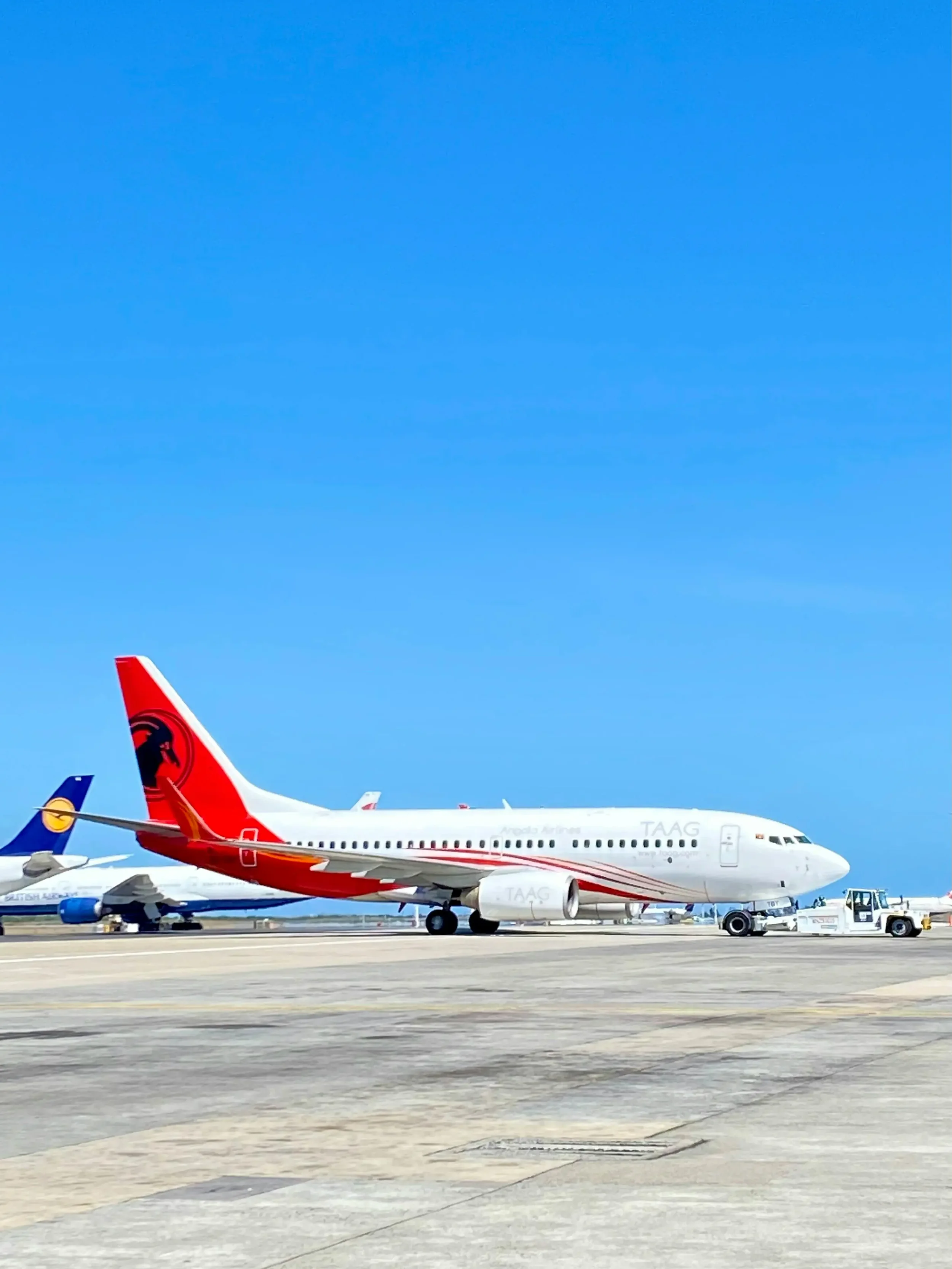 International aircraft at Grantley Adams Airport Barbados where all arriving flights require aircraft disinsection documentation