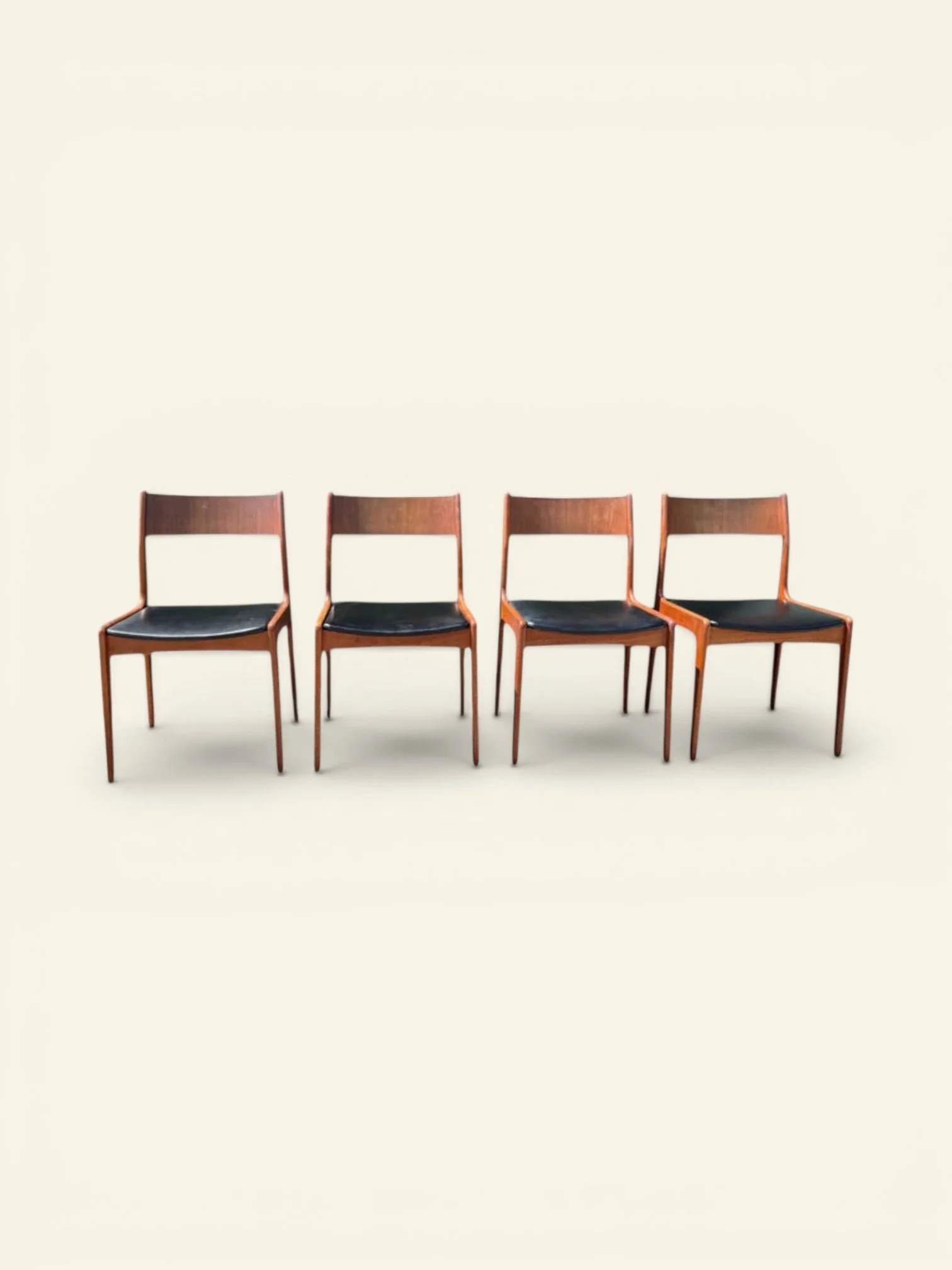 Westergaards Møbelfabrik Danish Teak Dining Chairs, Set of Four, c. 1960s