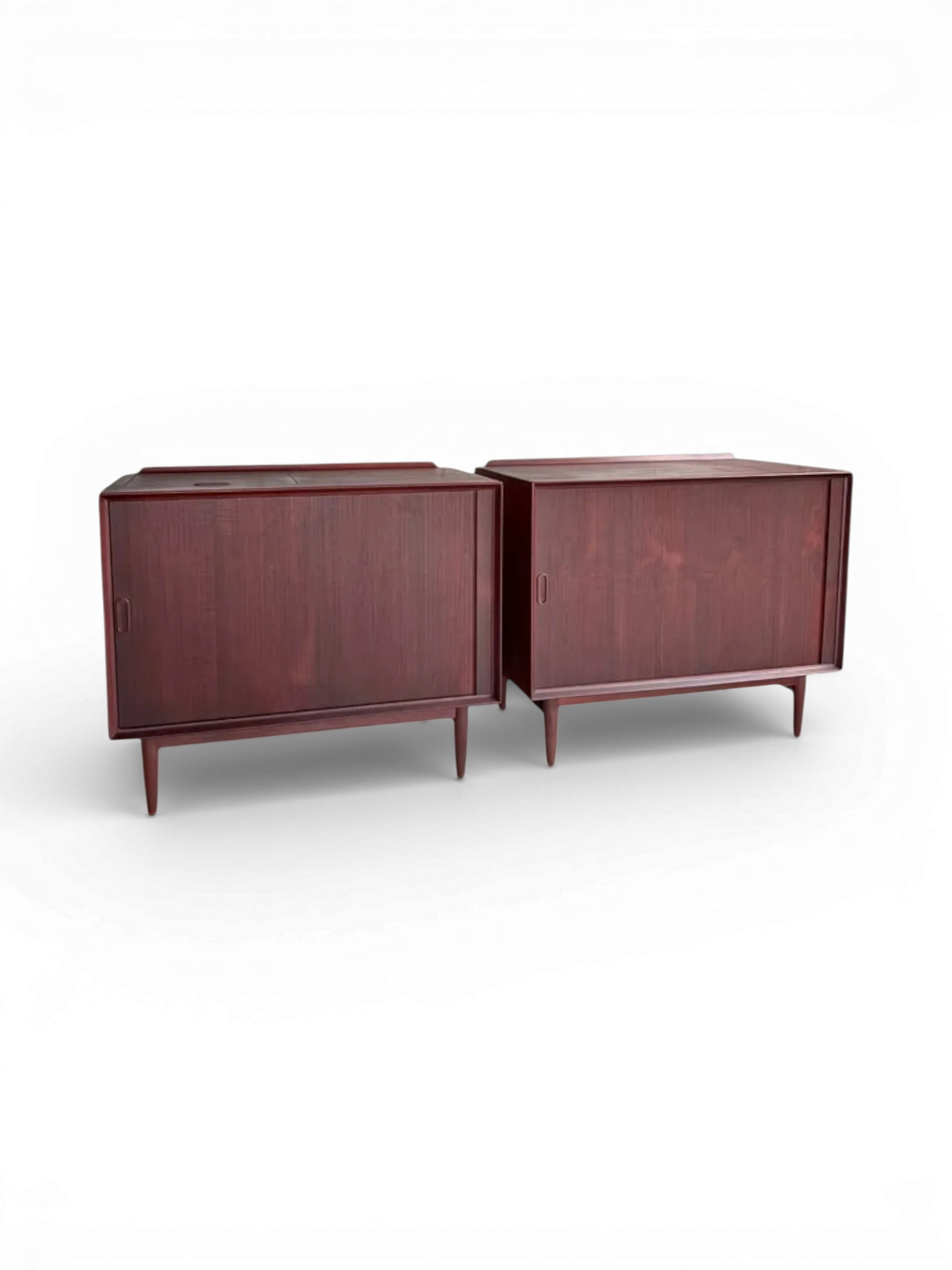 Arne Vodder for Sibast Teak Record Cabinets, Pair, c. 1960s