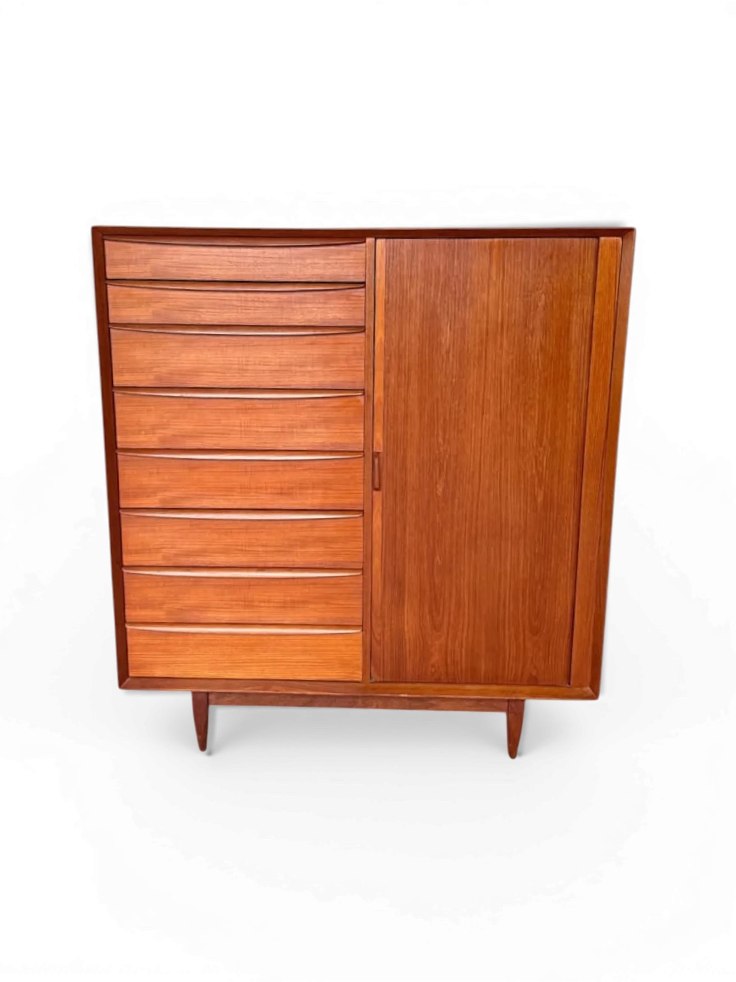 Svend Åge Madsen for Falster Møbelfabrik Danish Teak Gentleman's Chest, c. 1960s