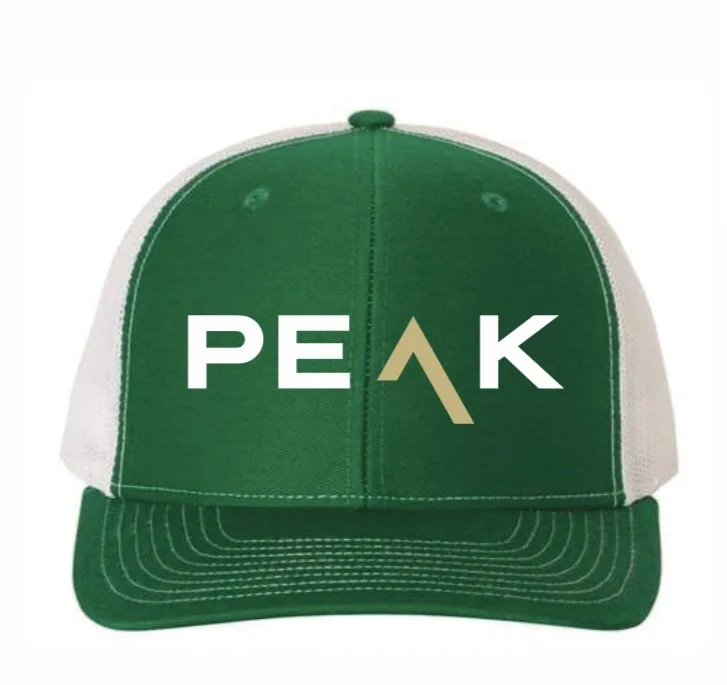 Peak 7 Trucker - Green and Gold
