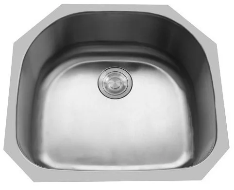 D-Style Undermount Stainless Steel Single Bowl Kitchen Sink