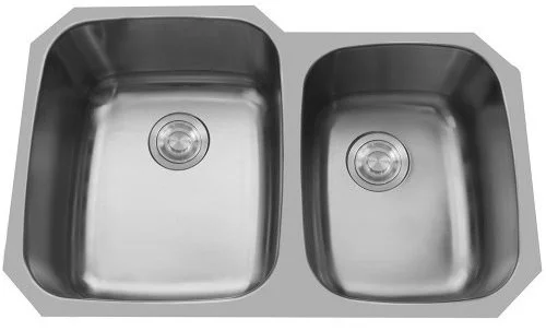60/40 Undermount Stainless Steel Double Bowl Kitchen Sink