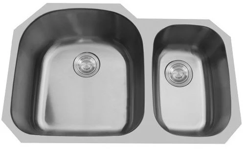 70/30 Undermount Stainless Steel Double Bowl Kitchen Sink