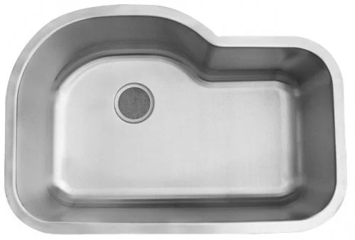 Orca Style Undermount Stainless Steel Single Bowl Kitchen Sink