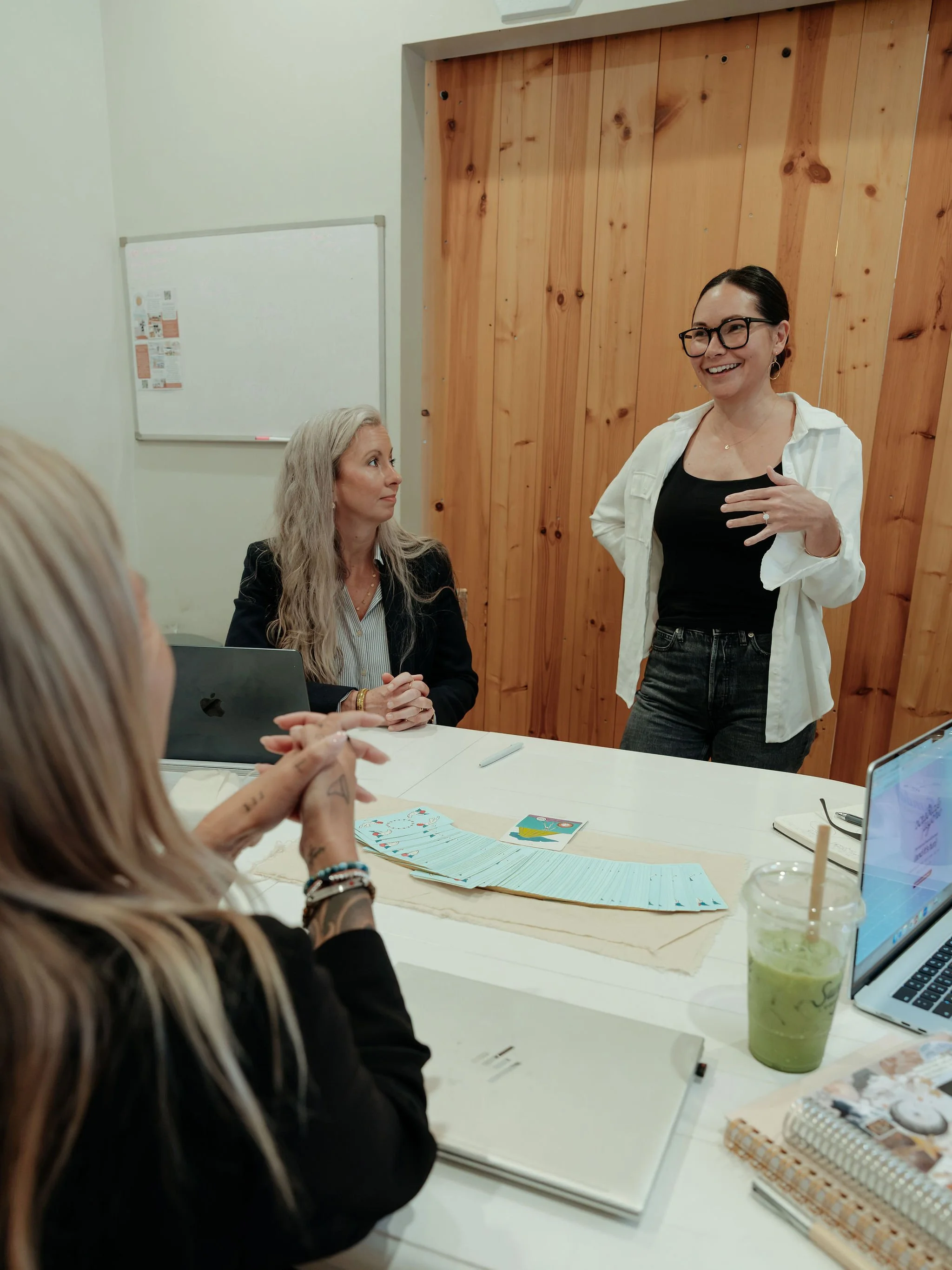 Marie Groover coaching corporate leadership team