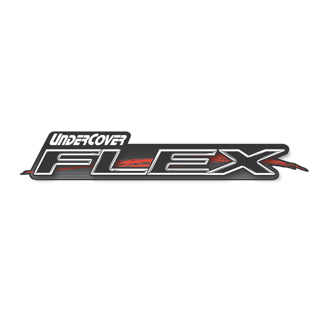 Undercover Flex logo with black, white, red, and gray design elements.