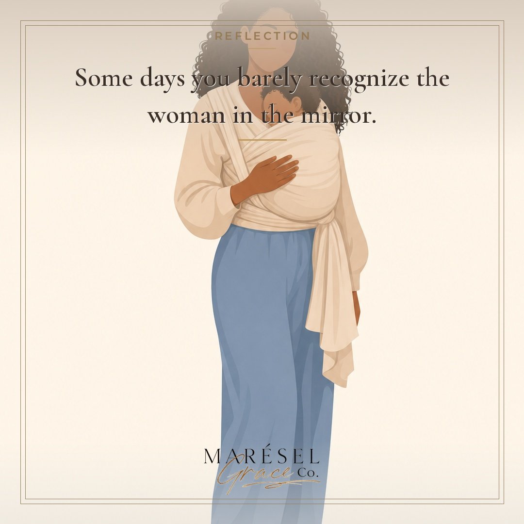 Some days, you may not recognize the powerful woman staring back at you in the mirror, and that's okay! This unfamiliar reflection is a badge of honor, a testament to your growth, resilience, and strength. 

You are not lost, you are evolving, carryi
