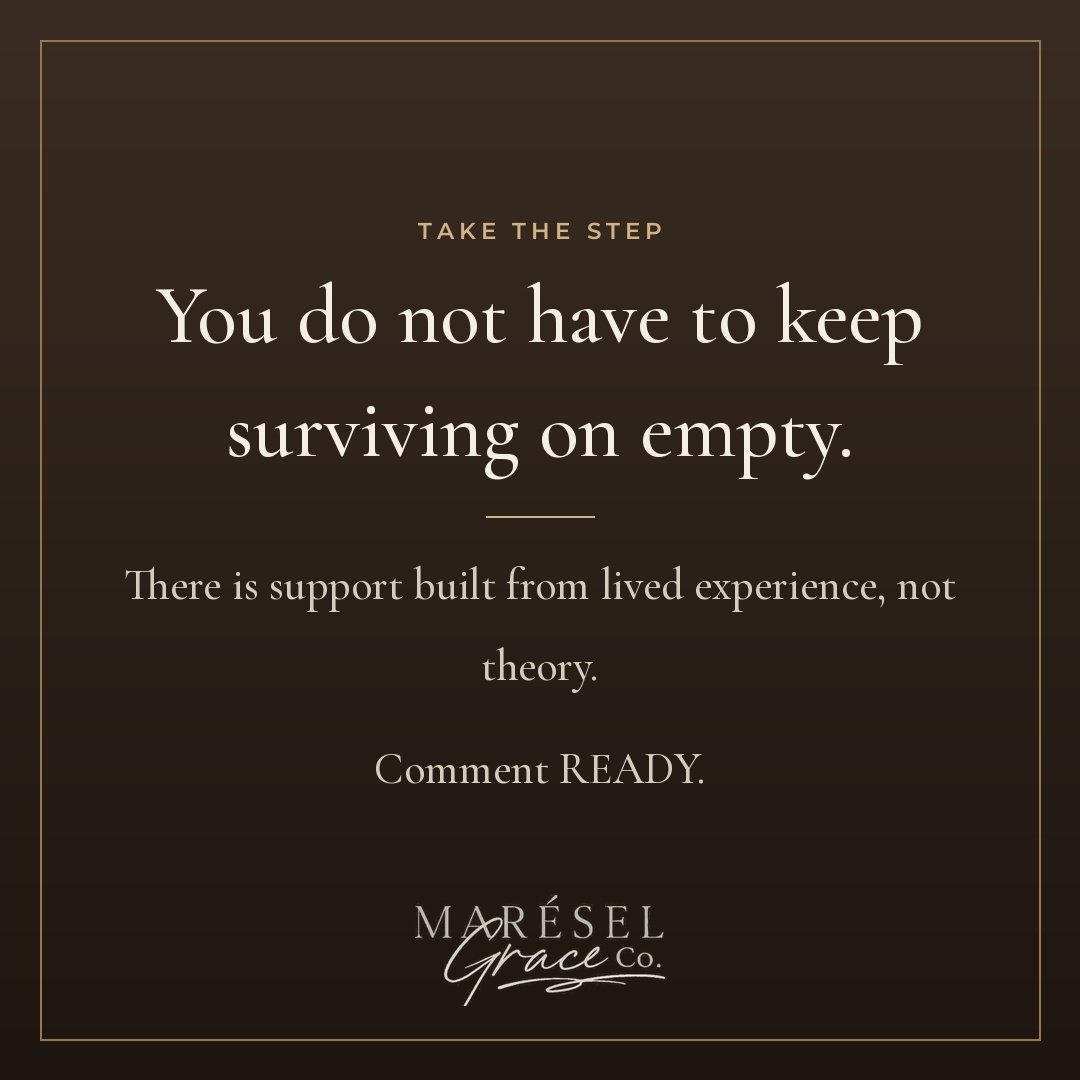 You do not have to keep surviving on empty, running through each day with nothing left in the tank by noon. So many mothers reach a point where getting through the day feels like the only realistic goal left, running on fumes with nothing left to giv