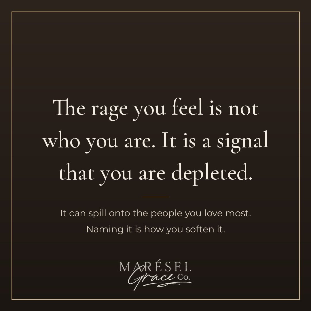 The rage you feel is not who you are. It is a signal that your body is sending, loud and unmistakable, telling you that you are depleted far beyond what anyone should reasonably carry alone. So many mothers describe this exact feeling with real shame