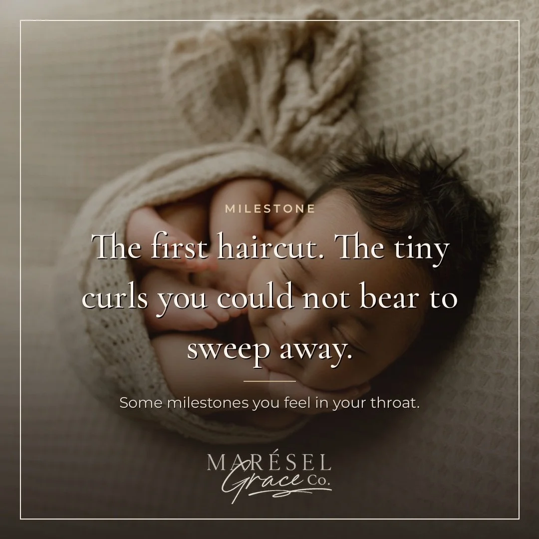 The first haircut: a milestone that marks the beginning of a new chapter! Those tiny curls, safely tucked away, serve as a reminder of how far you've come. It's amazing how these small moments can evoke such powerful emotions, but that's what makes t